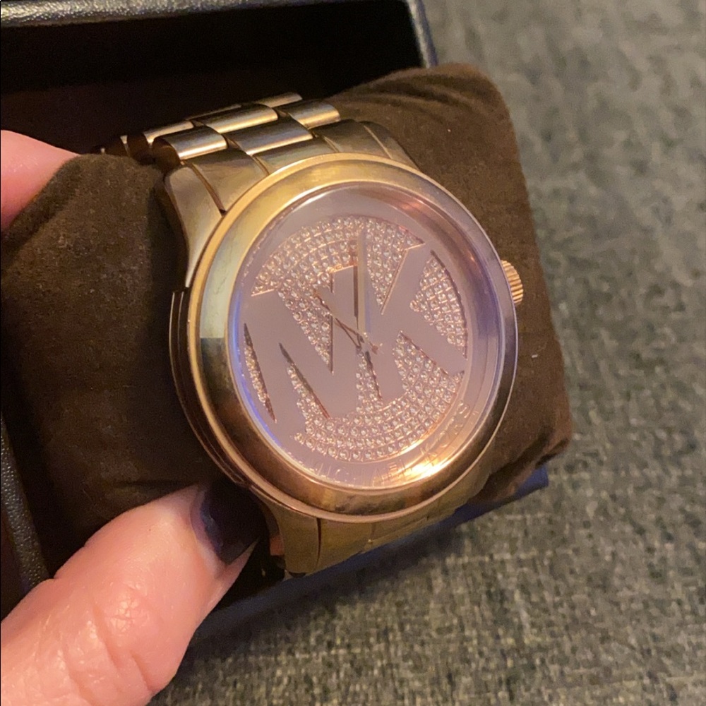 Michael Kors Rose Gold Watch w Box